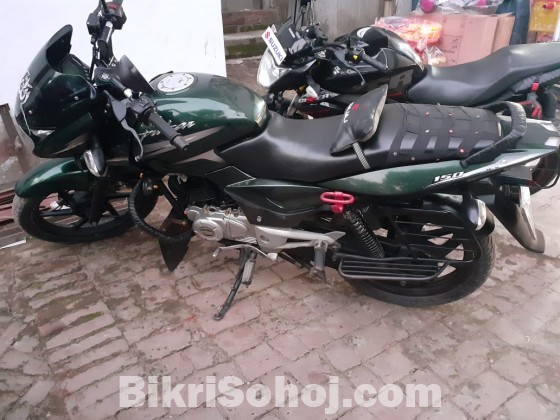 Bajaj pulsar 2016 model army colour